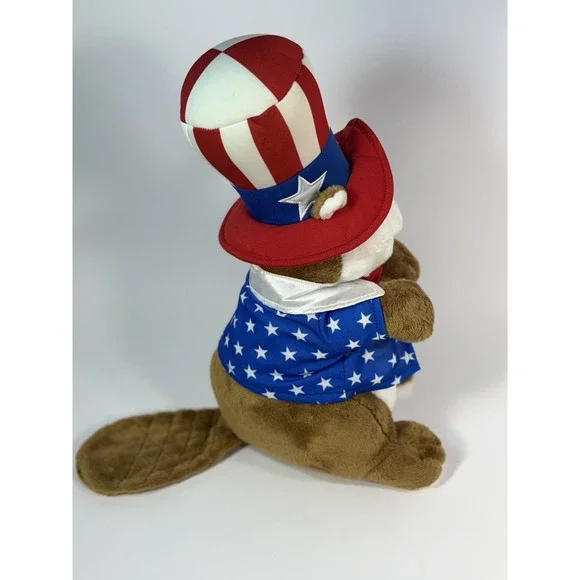 Buc-ee's Patriotic Bucky Beaver 13" Fourth Of July Memorial Day Stuffed Plush - Picture 5 of 10
